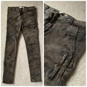 Zara camo print denim EUC